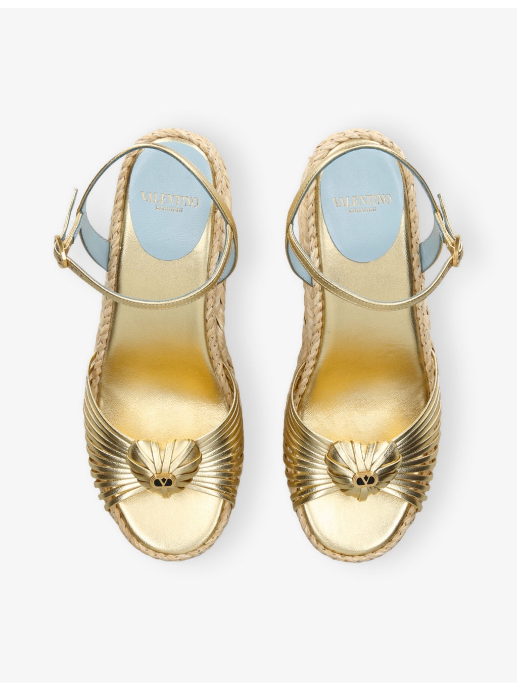Royal Wedge Leather Wedge Sandals - 3