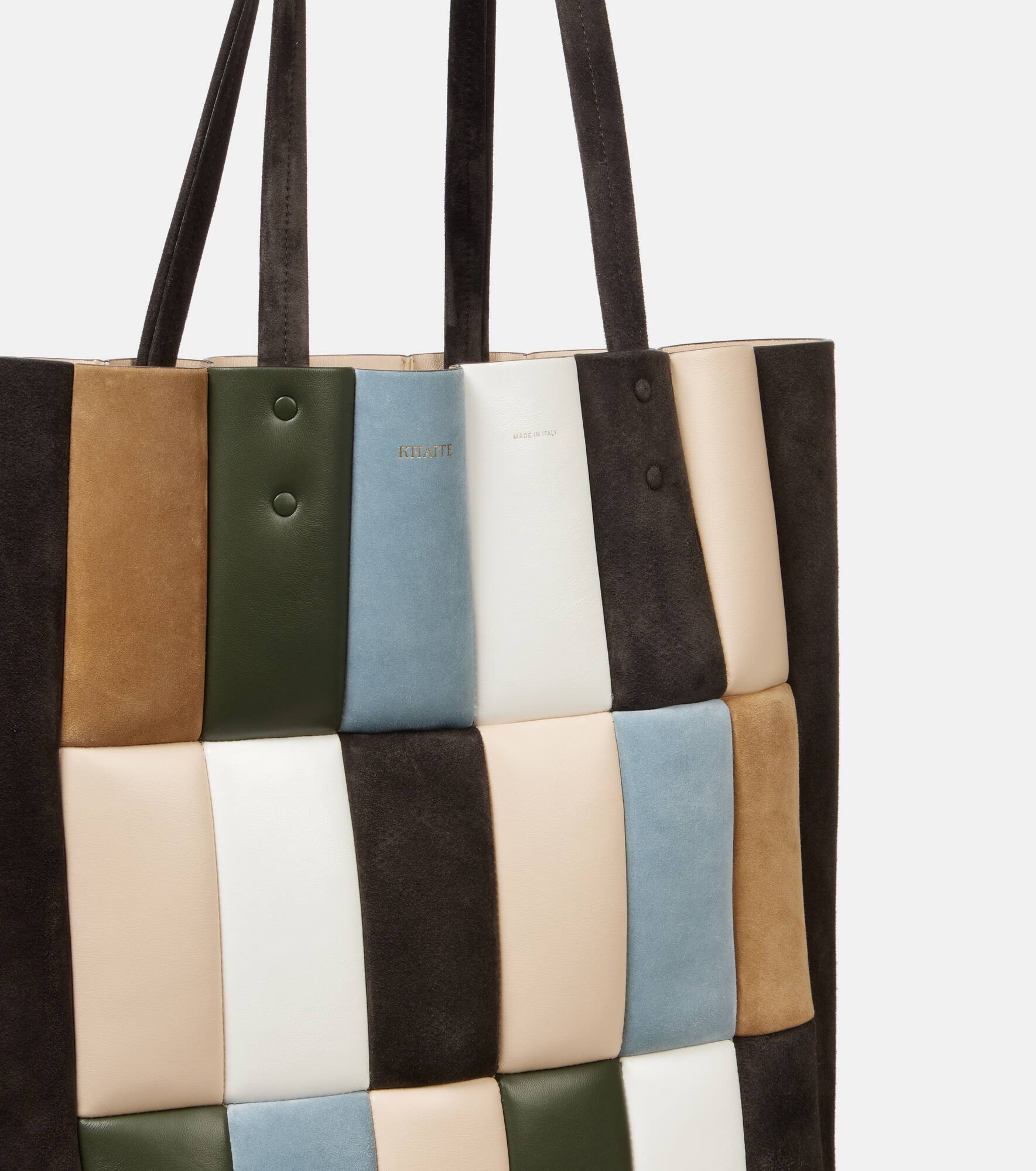 Zoe Large patchwork leather tote bag - 6