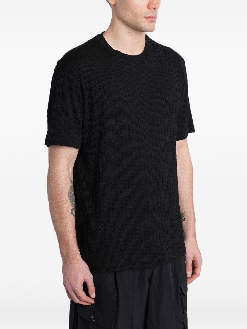 textured T-shirt 3