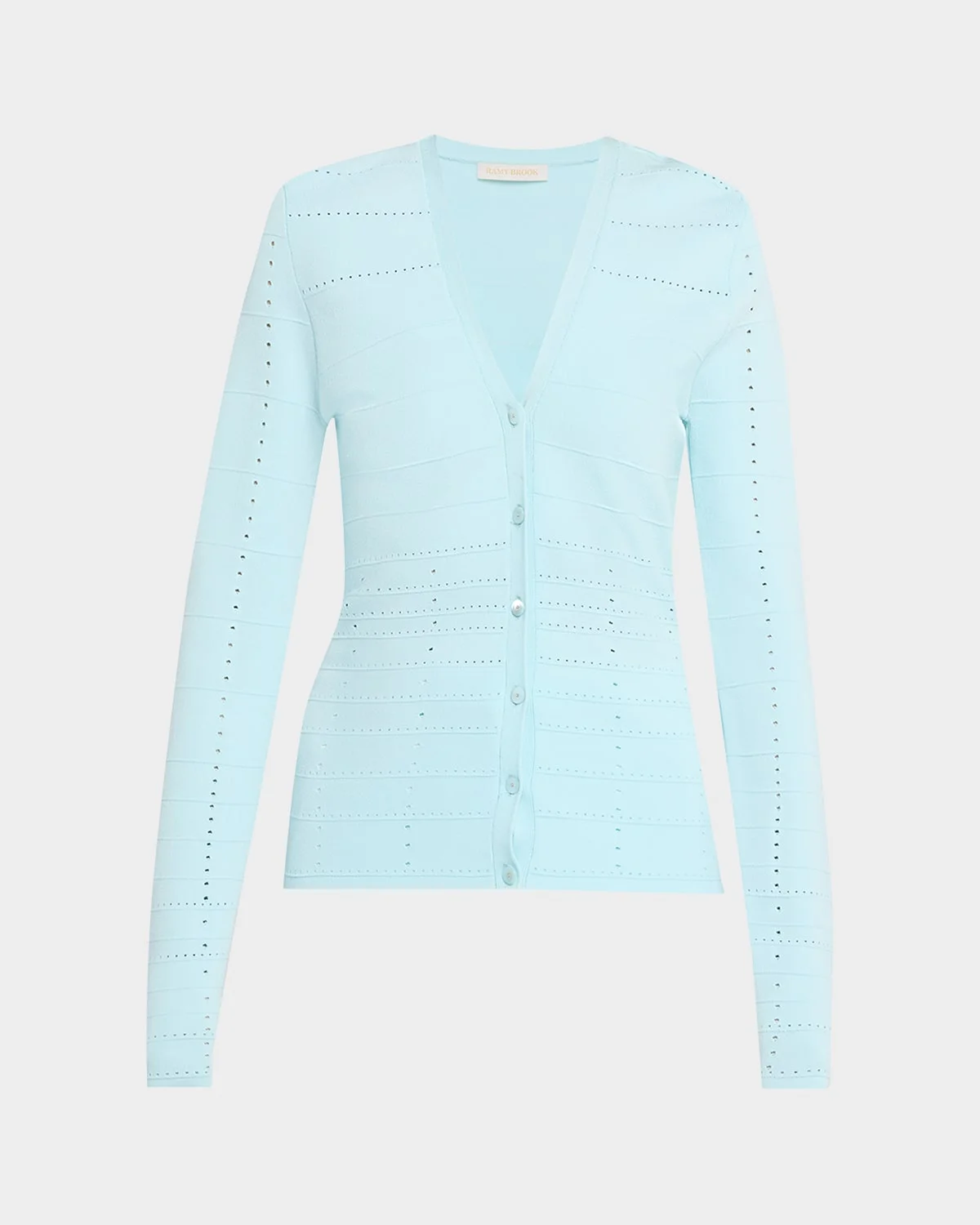 Astra Pointelle-Knit Cardigan - 1
