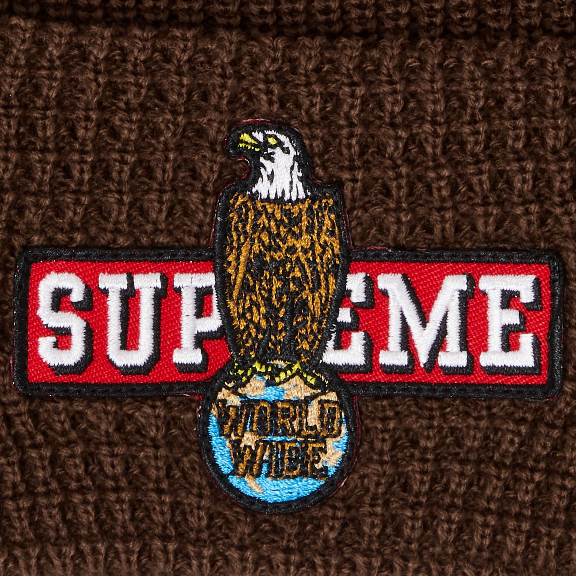 Supreme Eagle Beanie 'Brown' - 3