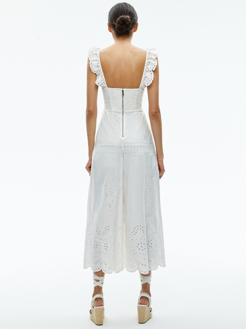 Alice + Olivia ROSINA TIE FRONT CUTOUT JUMPSUIT outlook