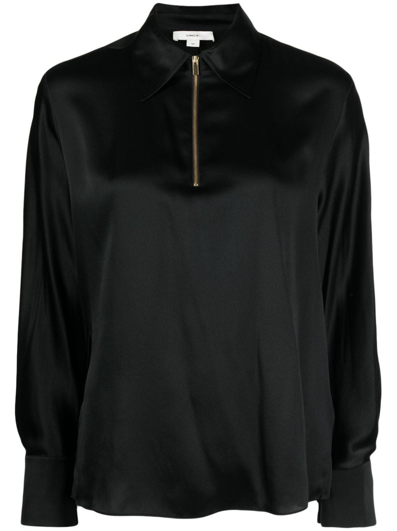 silk long-sleeve blouse 1