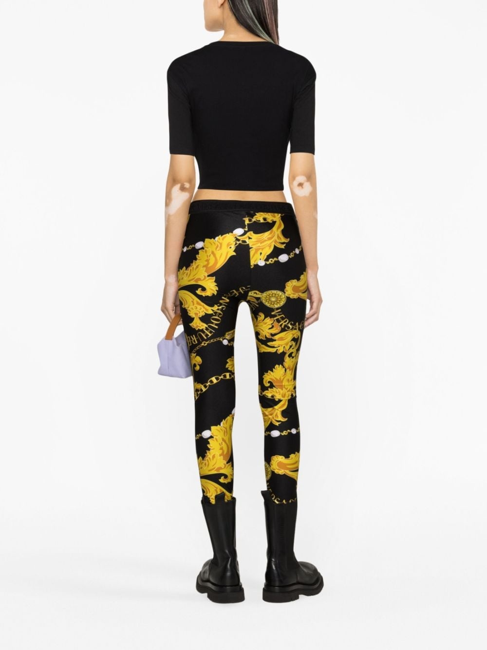 Chain Couture-print leggings - 4