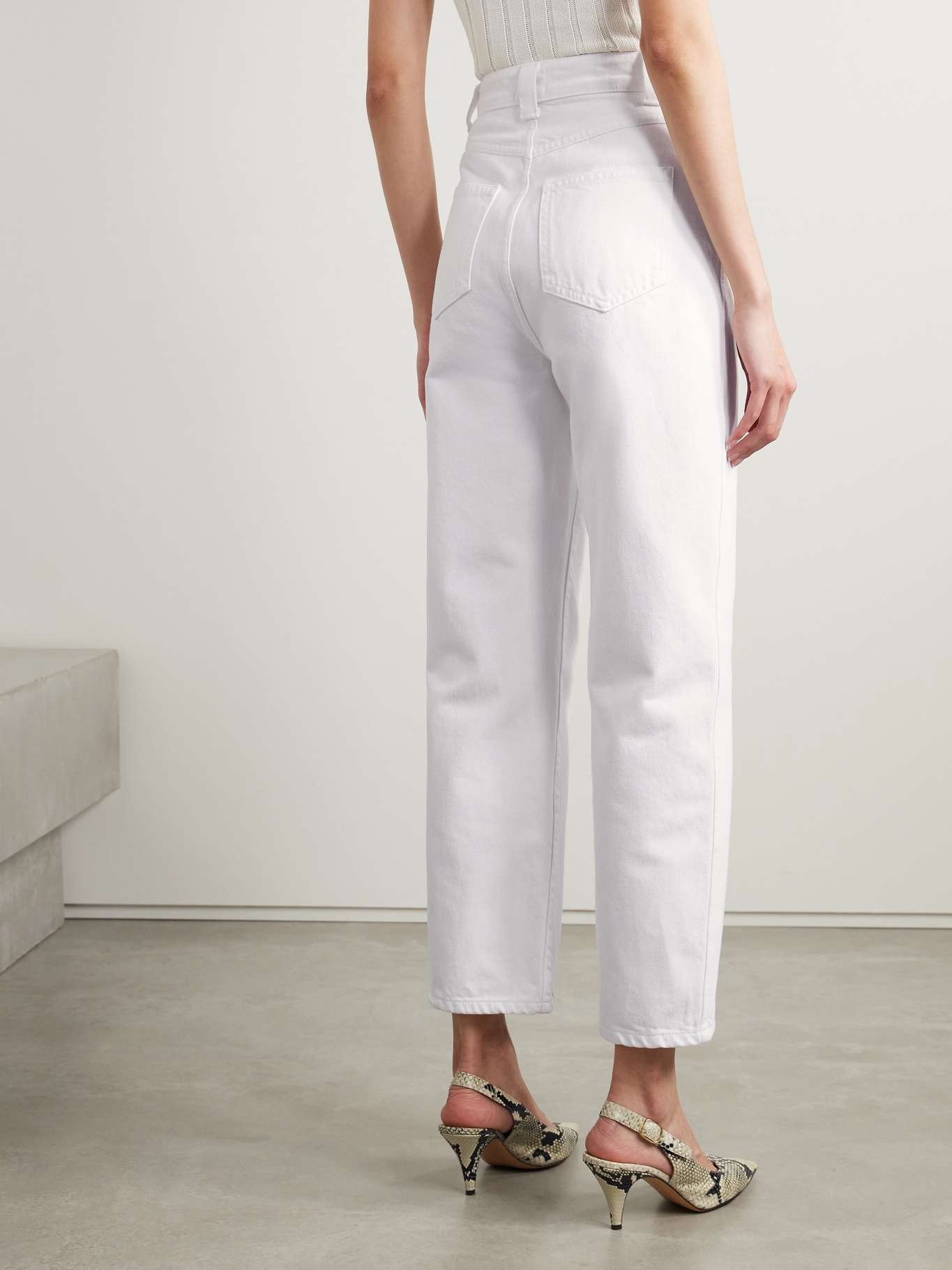 Shalbi high-rise straight-leg jeans - 4