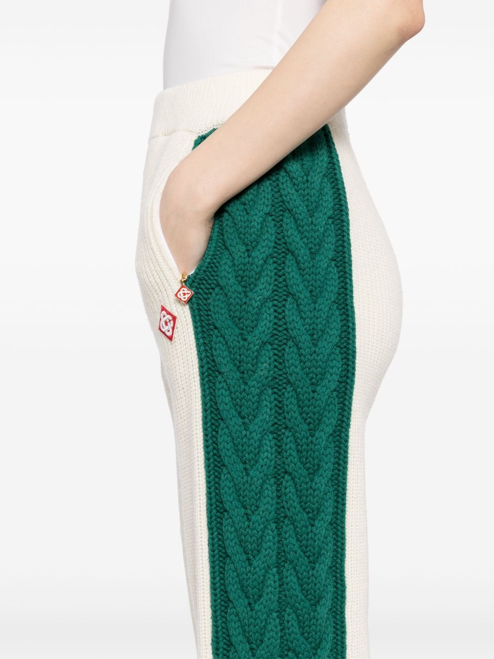 cable-knit trousers - 5