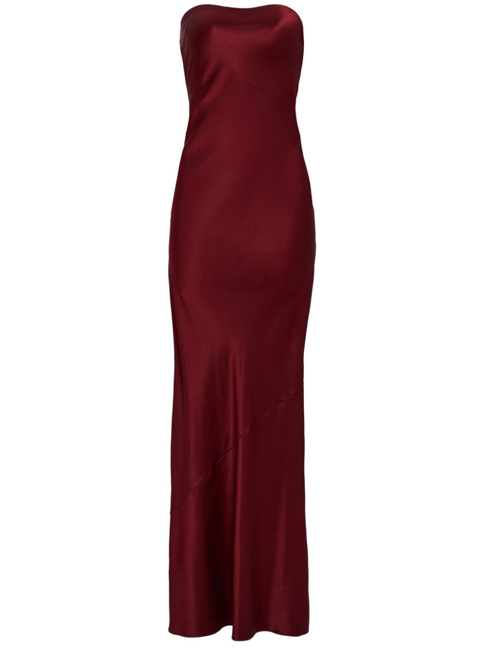 Keaton silk strapless gown - 1
