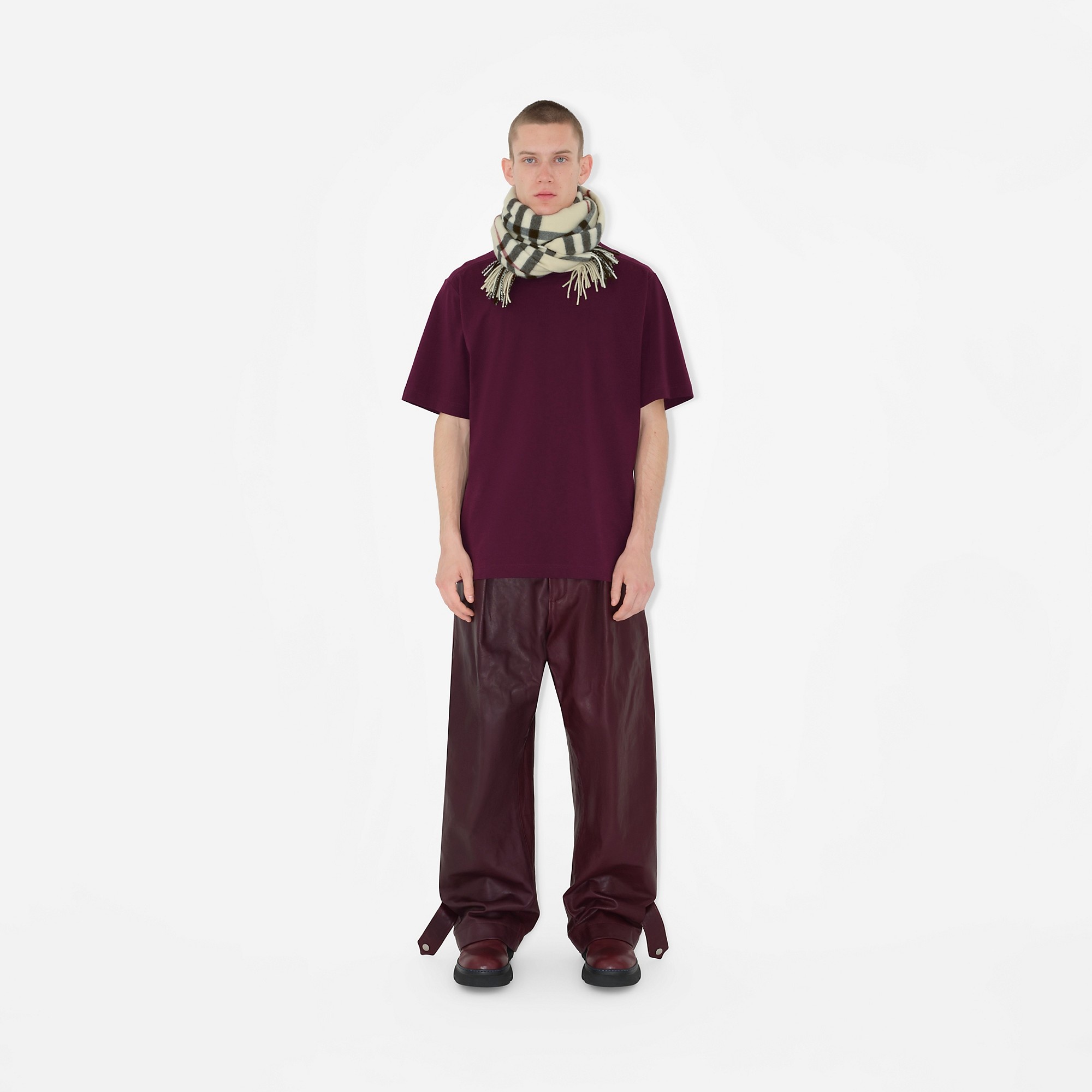 Check Cashmere Scarf - 4