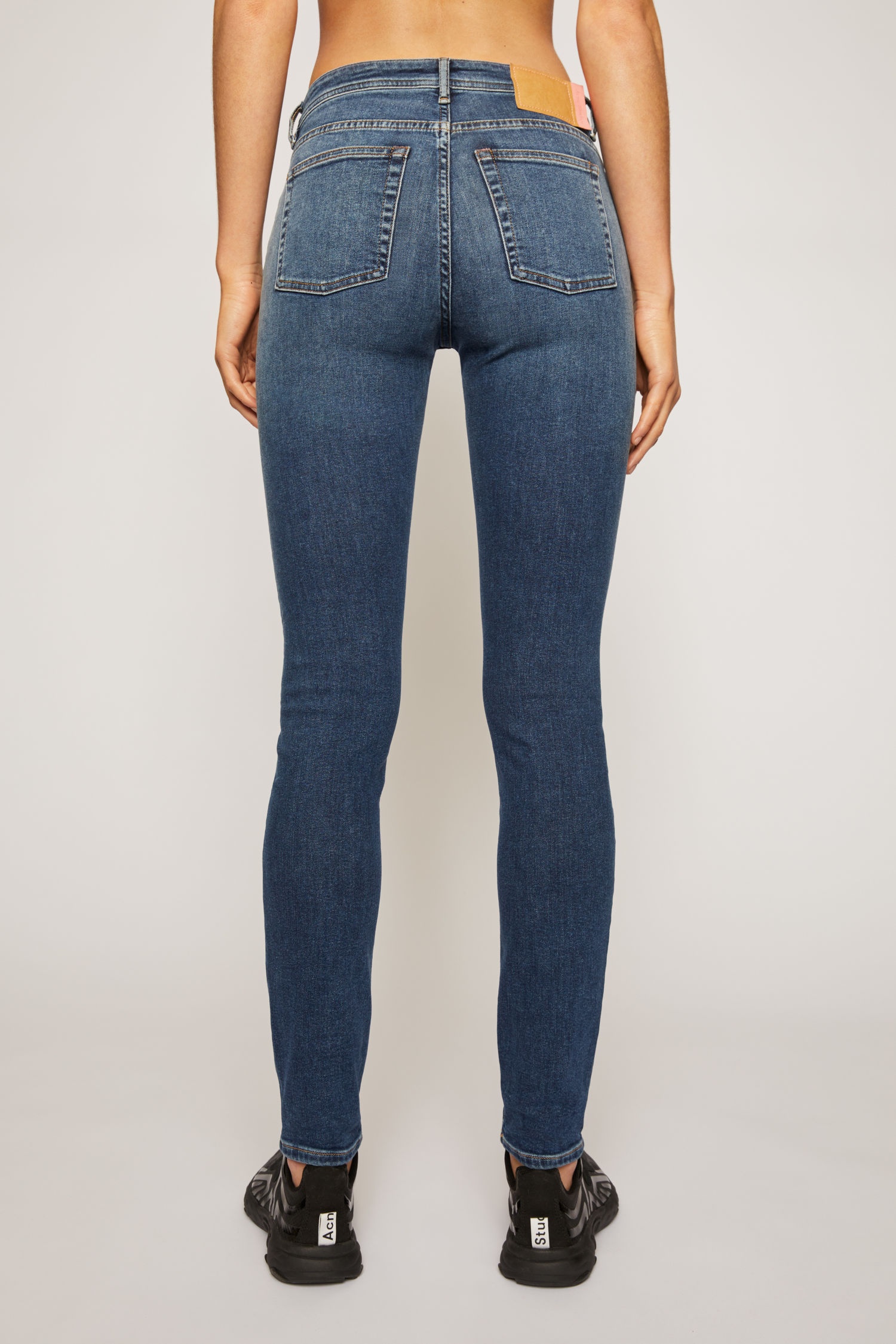 Mid-rise skinny jeans mid blue - 3