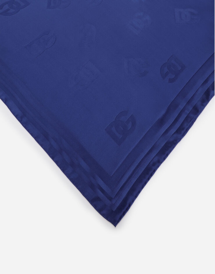 Twill jacquard scarf with DG logo (90 x 90) - 3