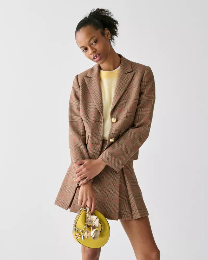 kate spade Plaid School Girl Blazer outlook