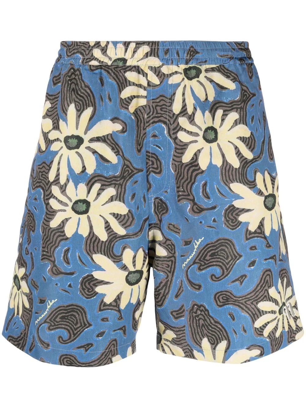 all-over floral print swim shorts - 1