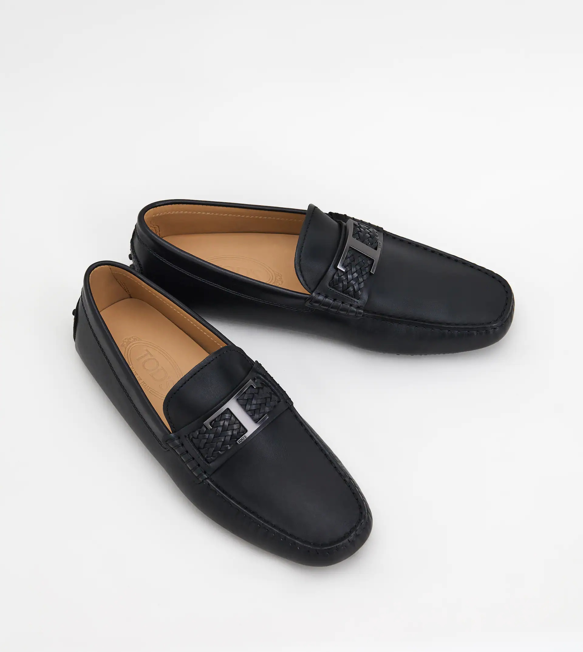 TIMELESS GOMMINO DRIVING SHOES IN LEATHER - BLACK - 3