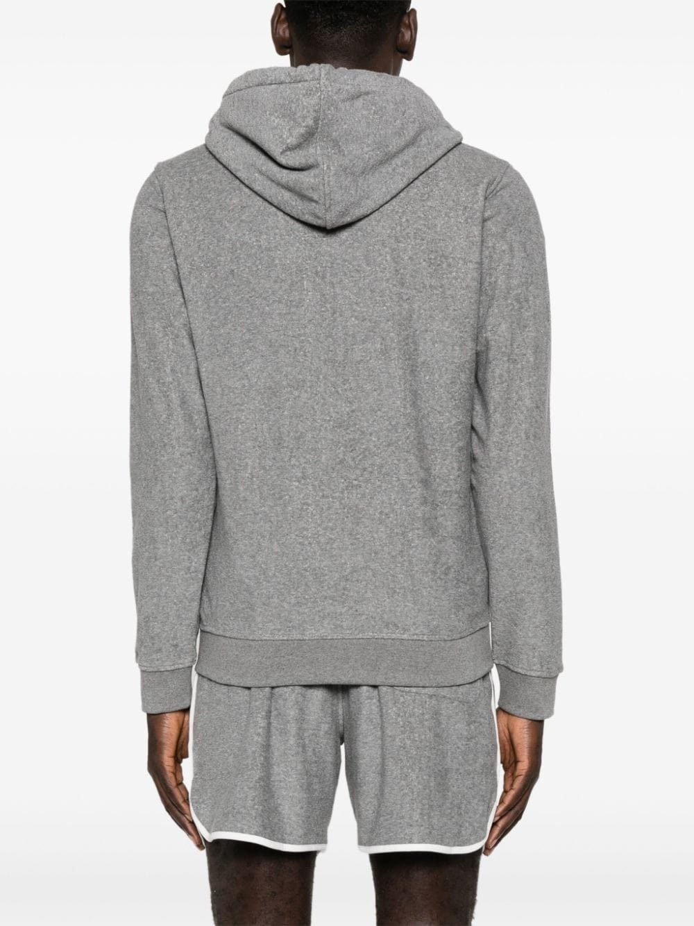 zip-up drawstring hoodie - 4
