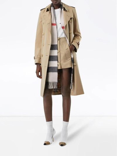 Burberry check cashmere scarf outlook