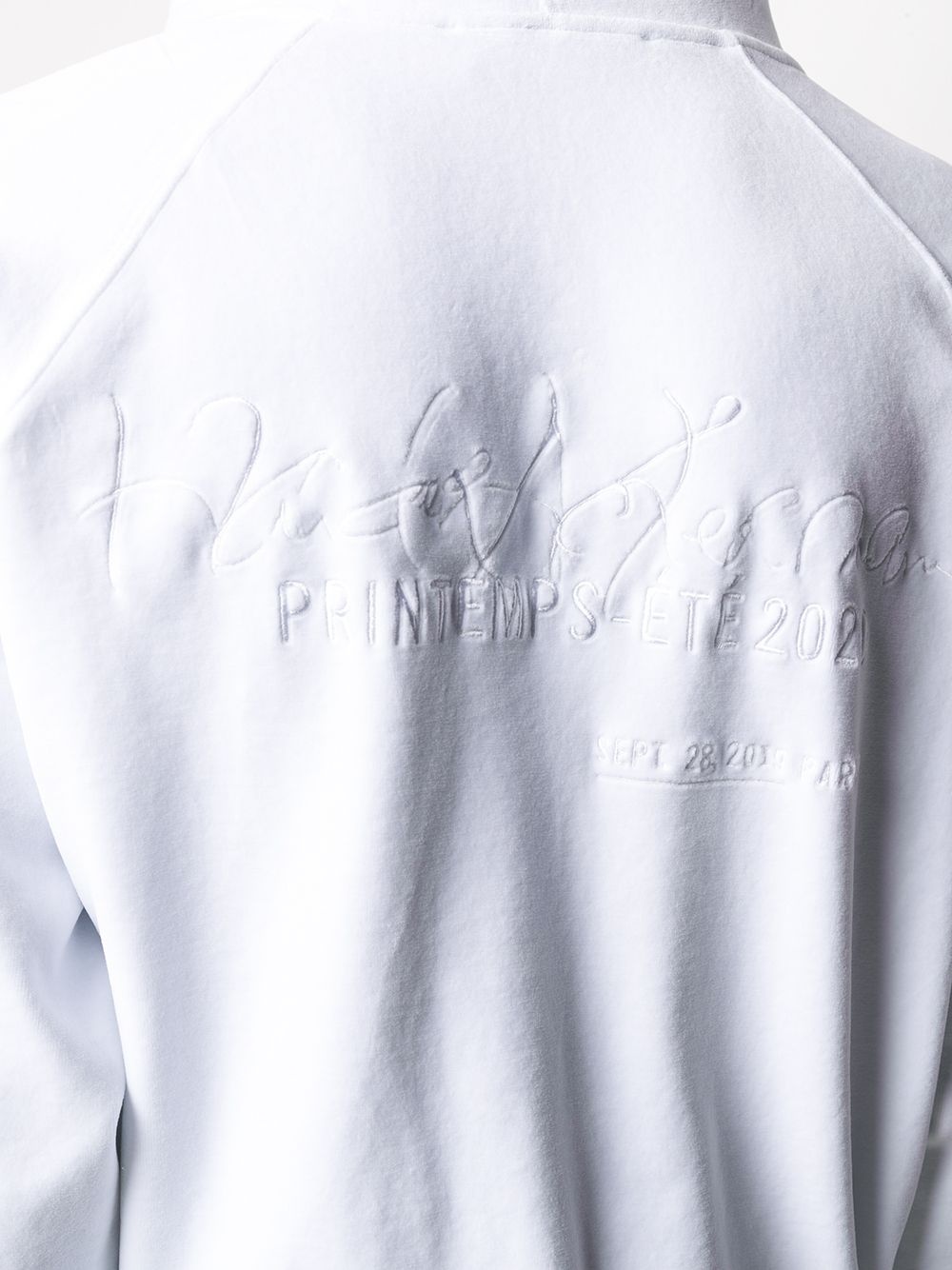 embroidered back logo hoodie - 5