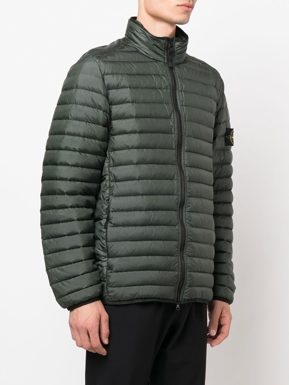 Compass-patch puffer jacket - 3