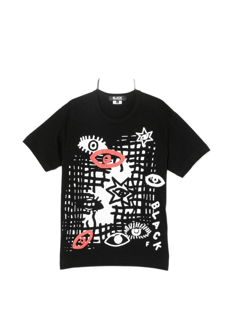 graphic-print round-neck T-shirt 1