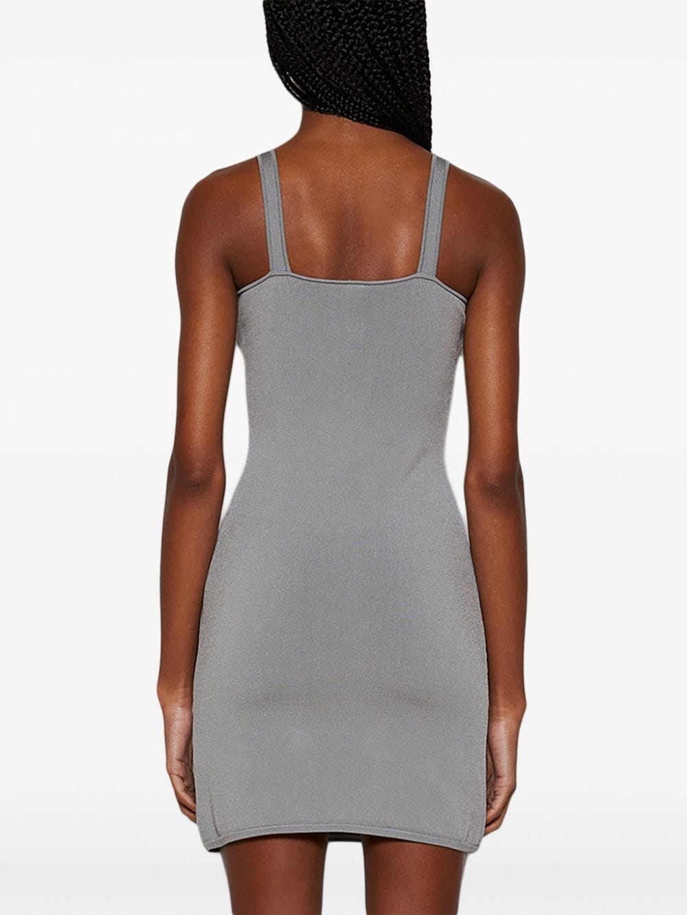 braid-embellished mini dress - 4