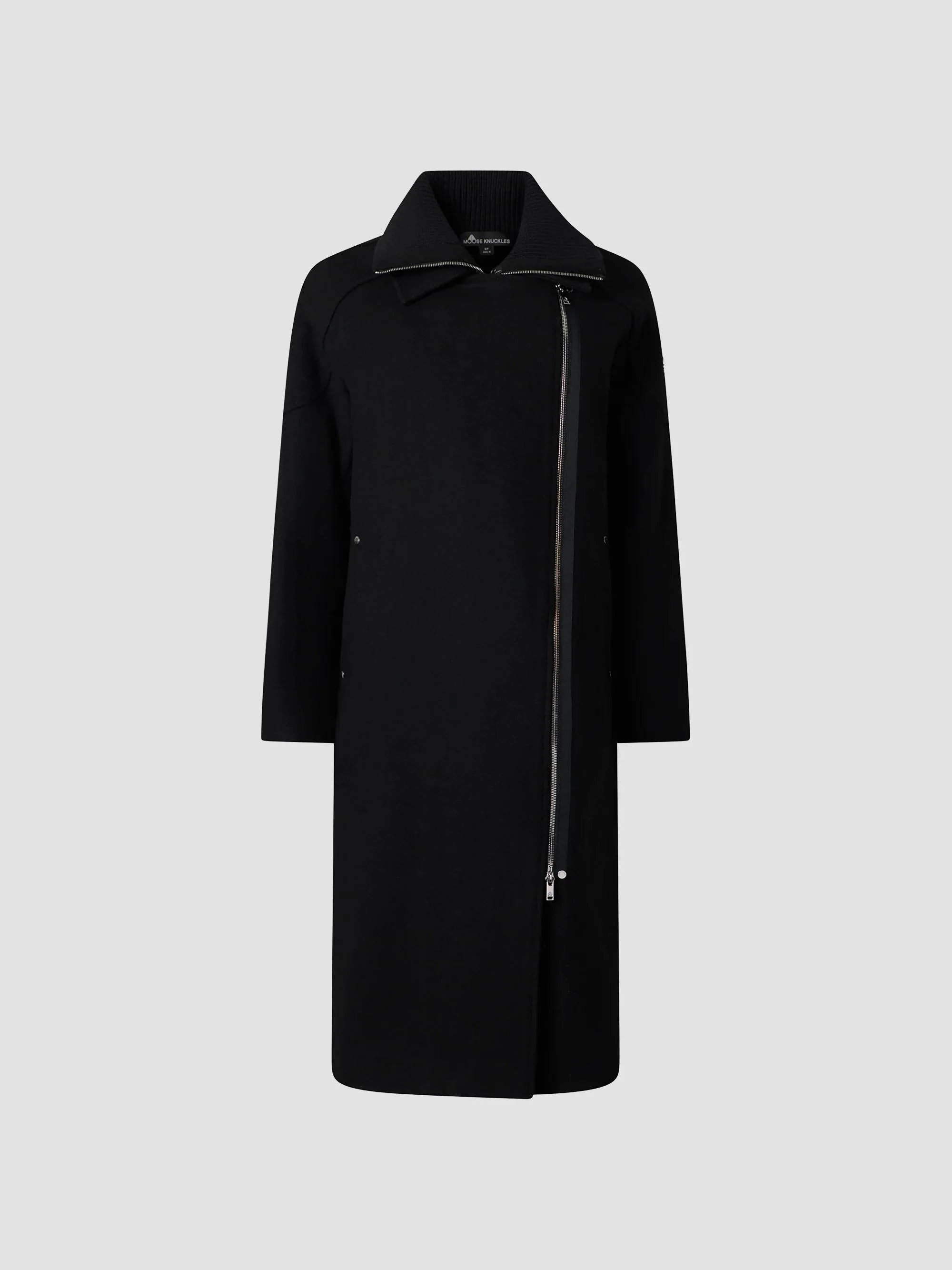 Women's Grid 3 In 1 Wool Parka - Black - 1