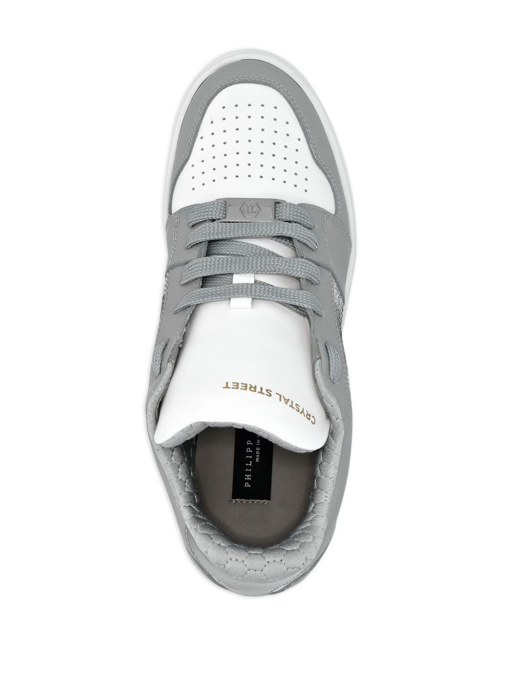 Crystal Lo-Top Leather Sneakers - 4