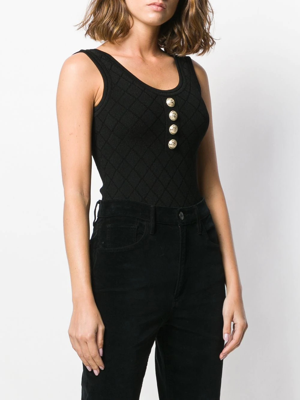 button embellished bodysuit - 3