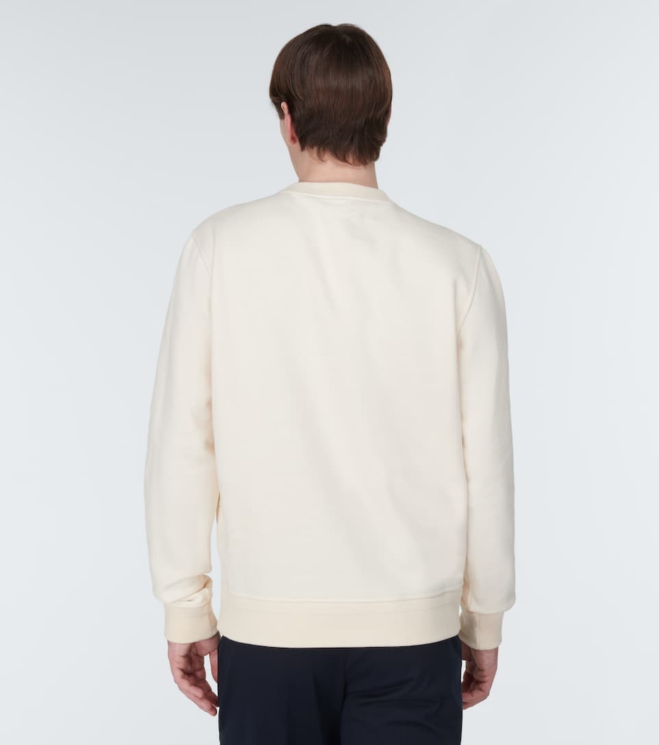 Scritto embroidered cotton sweatshirt - 4