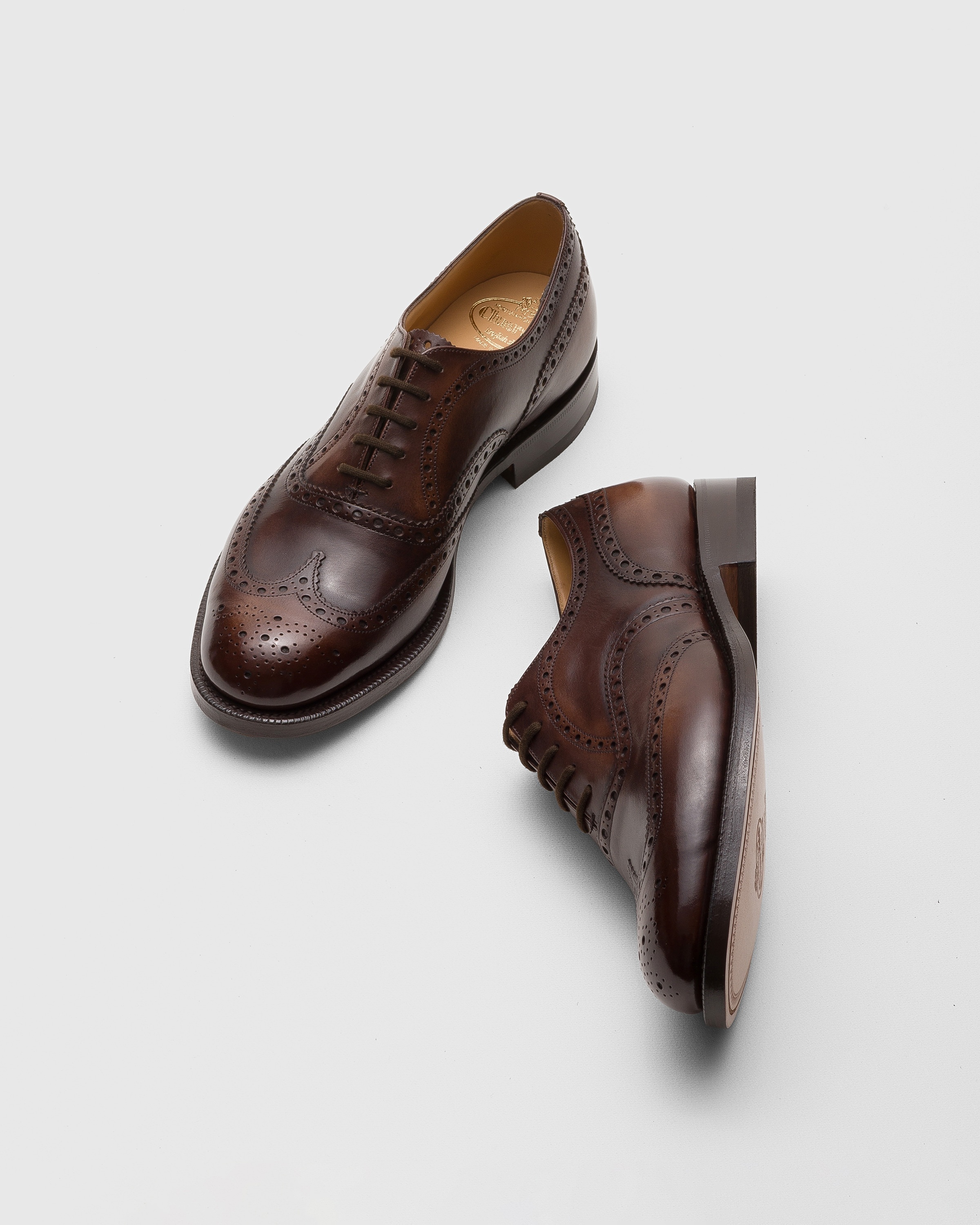 Bleached Calfskin Oxford Brogue - 2