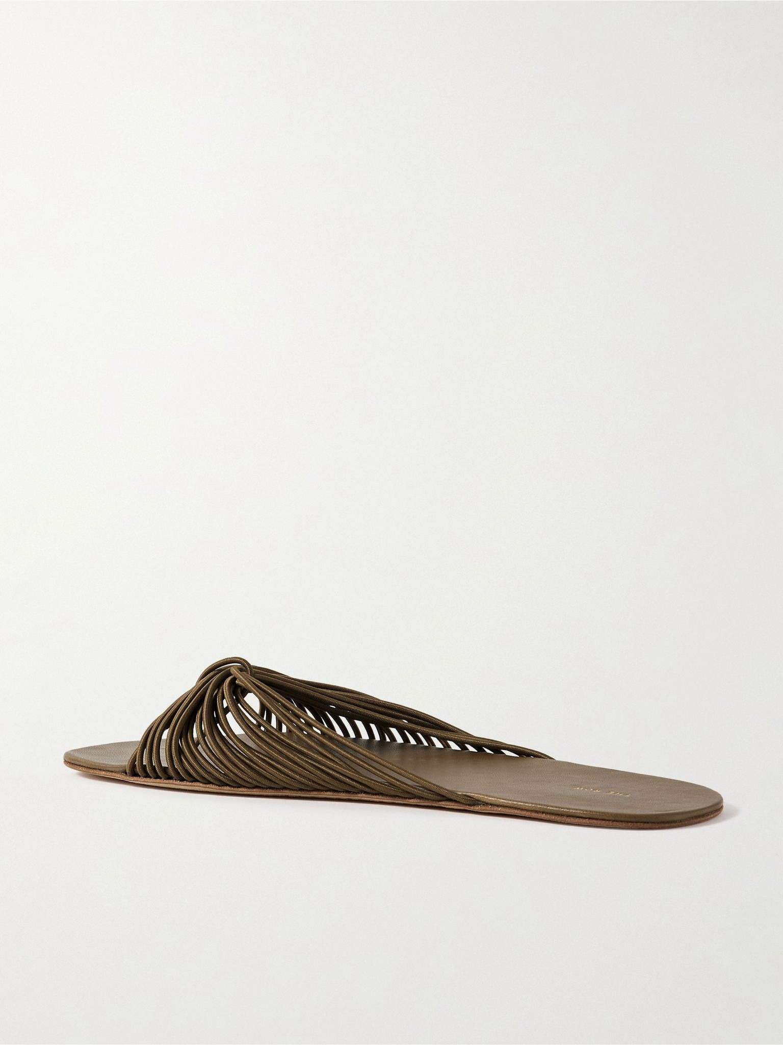 Sara cord slides Army green - 3