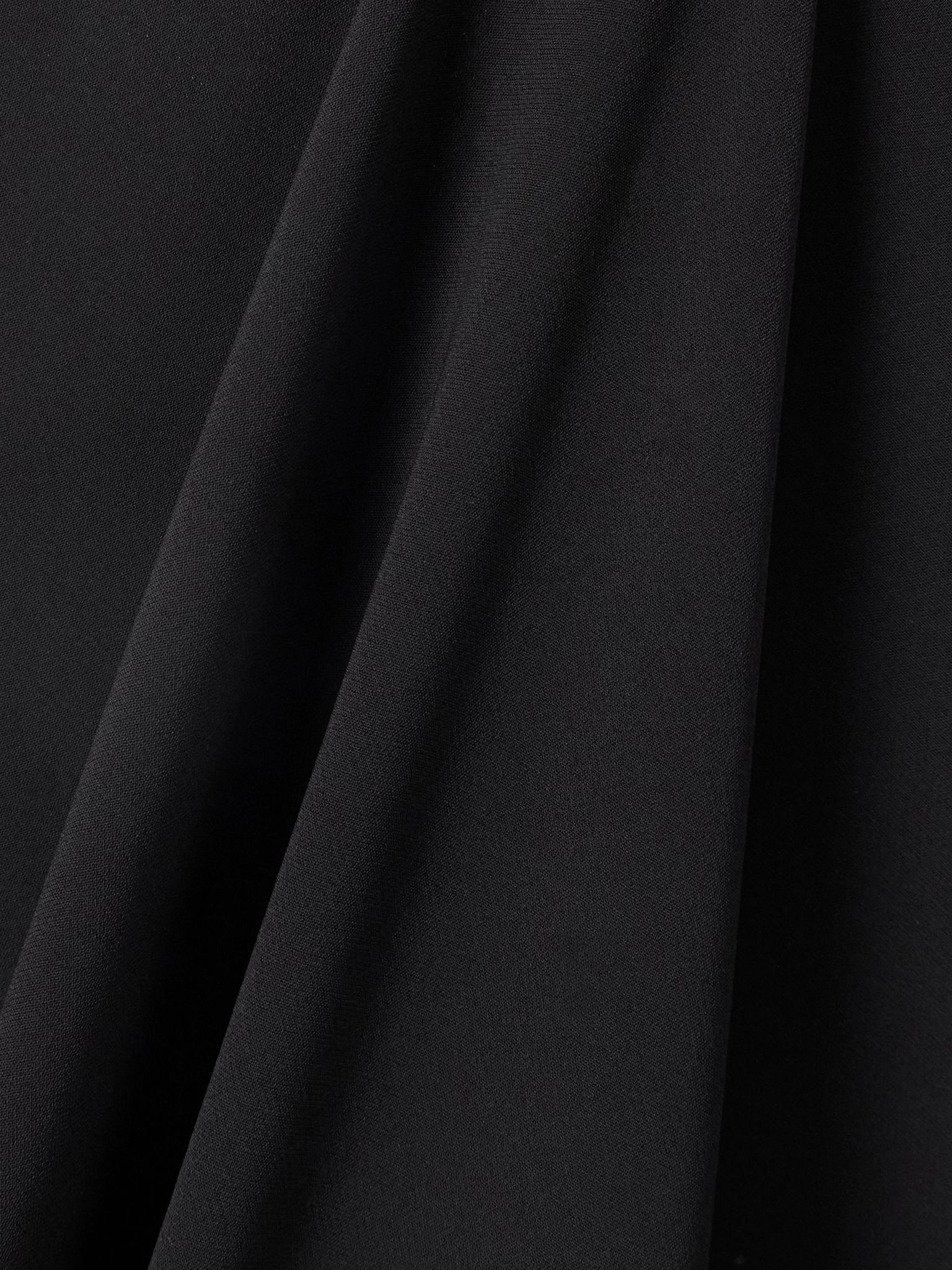 Circle cold-shoulder crepe halterneck gown Black - 4