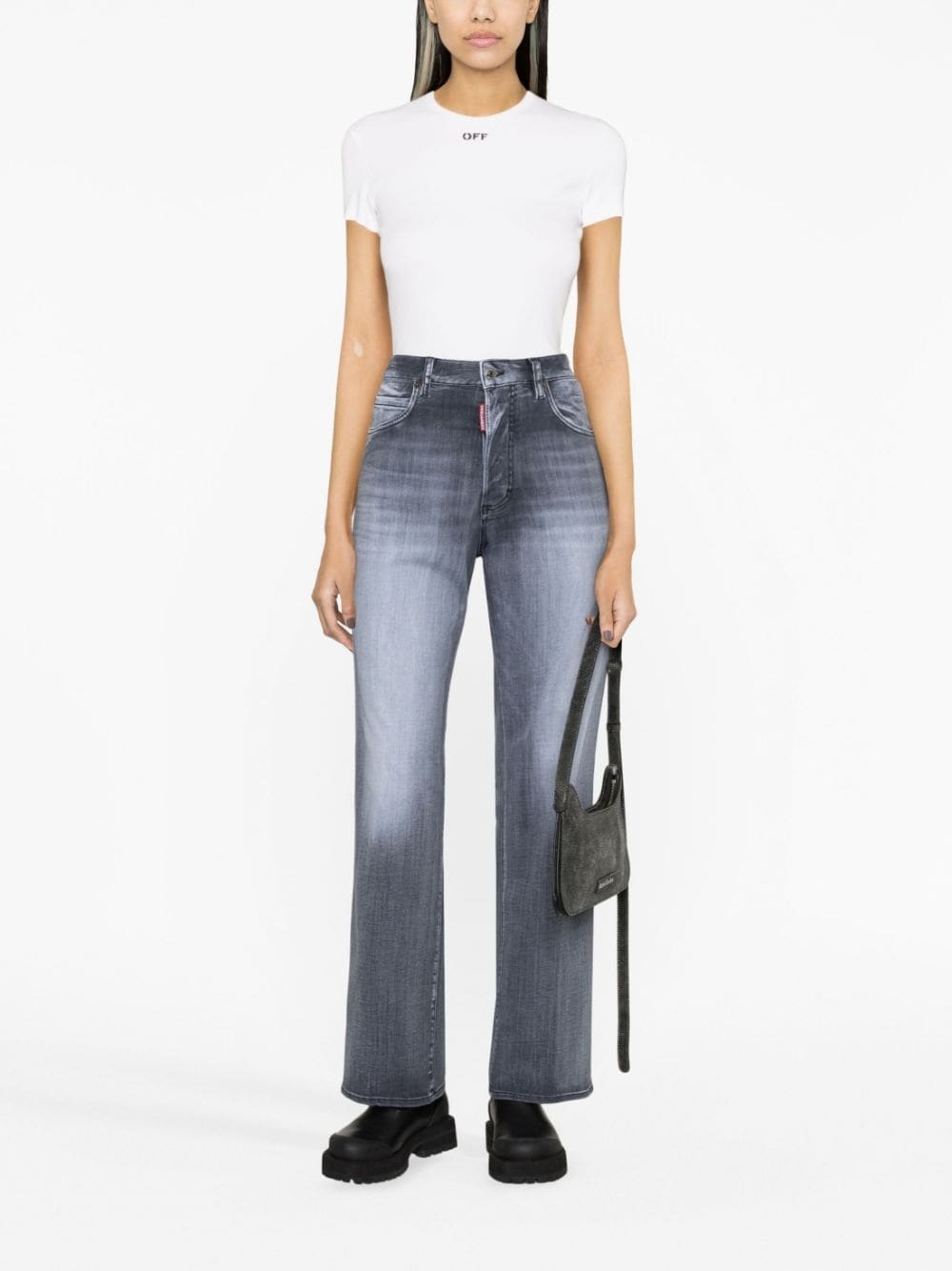 high-rise straight-leg jeans - 2