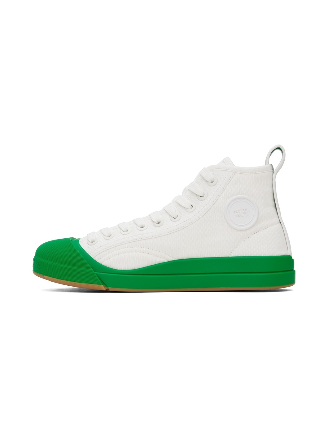 White & Green Vulcan Sneakers - 3