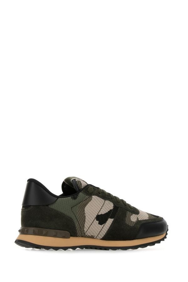 Multicolor fabric and leather Rockrunner Camouflage sneakers - 3