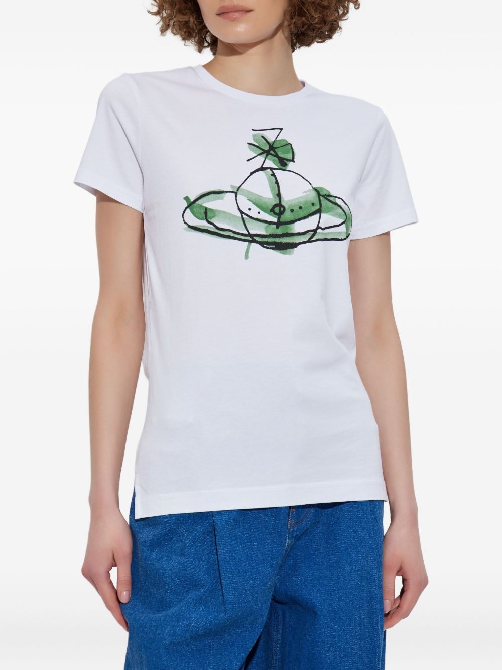logo-print T-shirt - 3