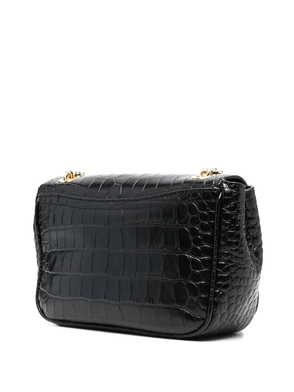 crocodile-effect leather crossbody bag - 3