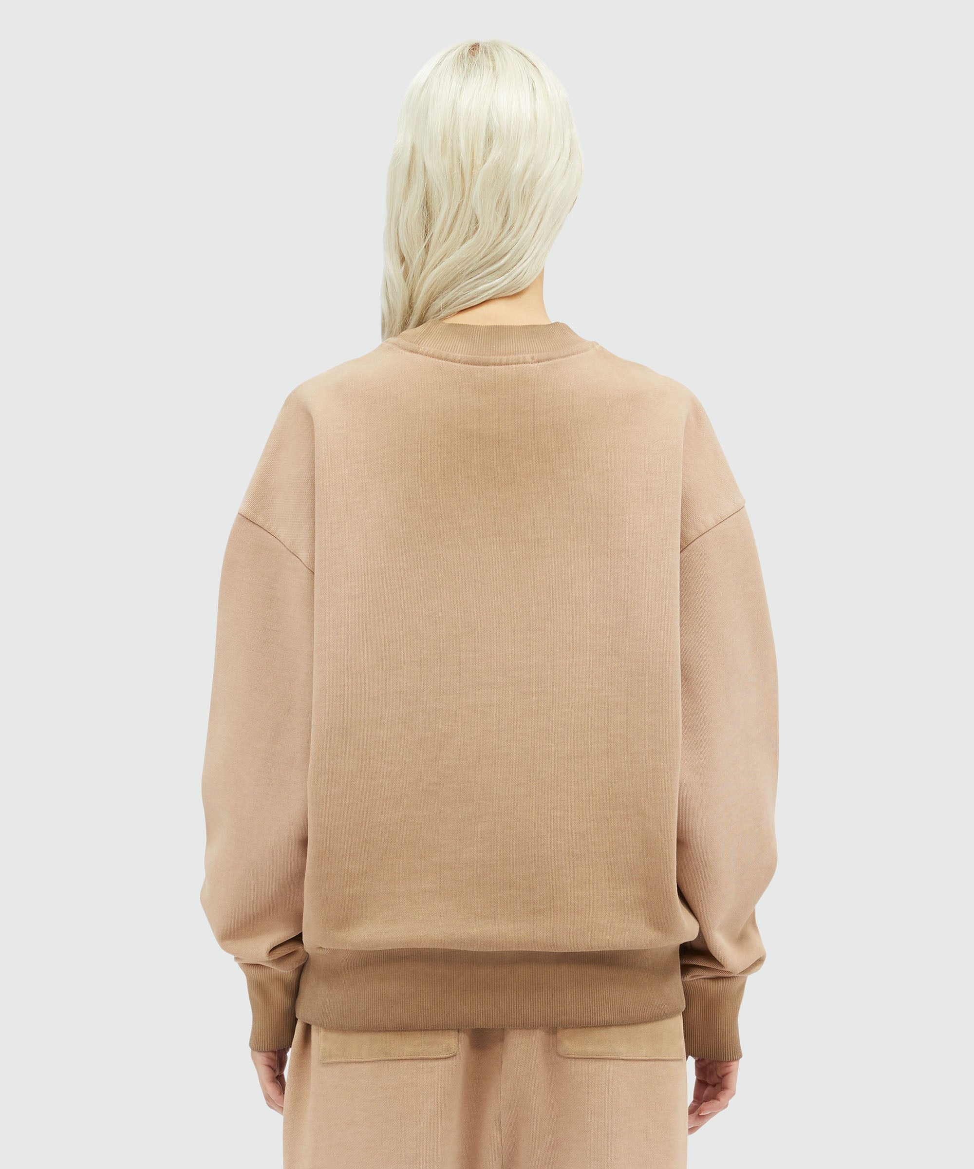 Pre-washed jersey sweatshirt with embroidered logo - 3