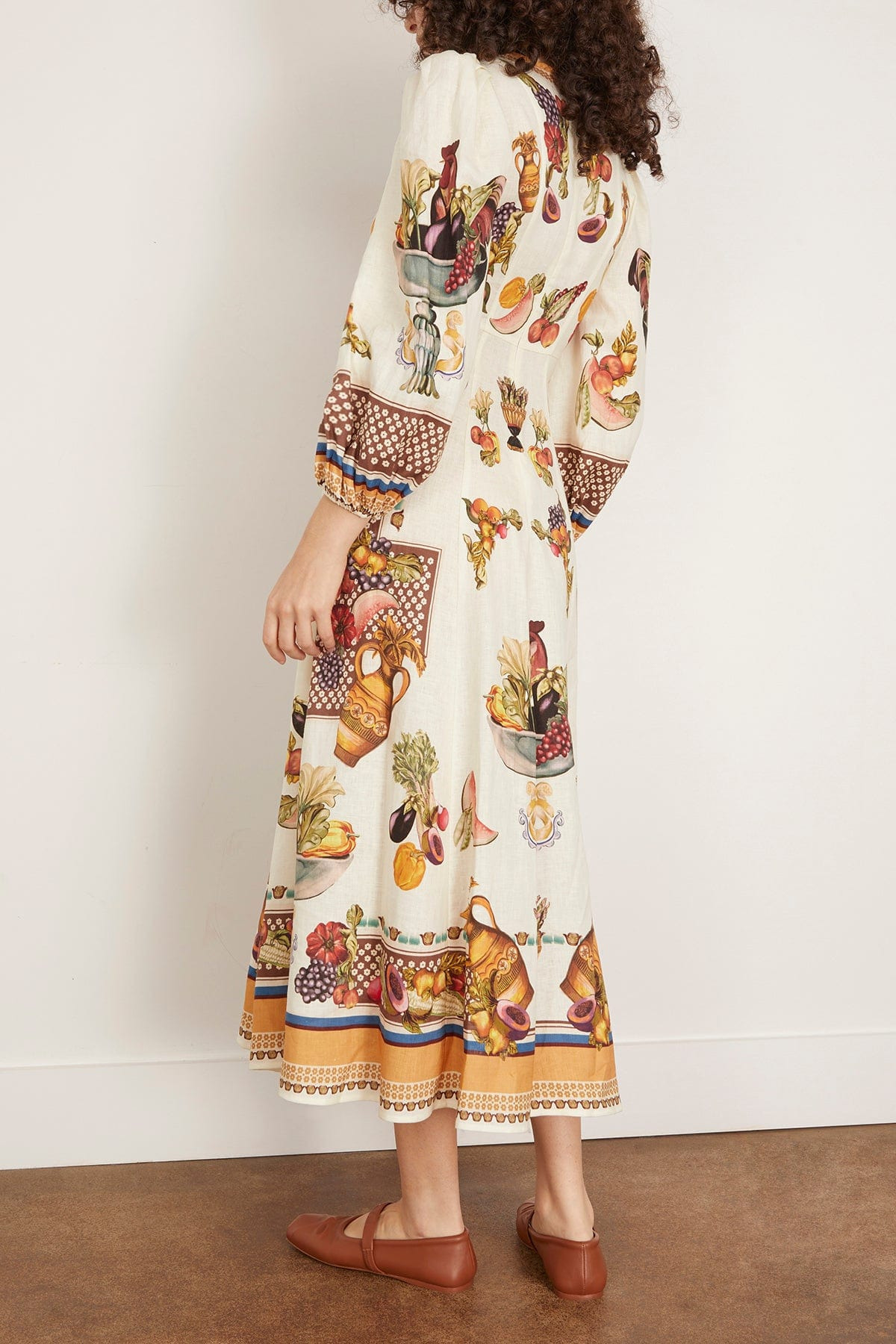 Mercado Midi Dress in Multi - 4