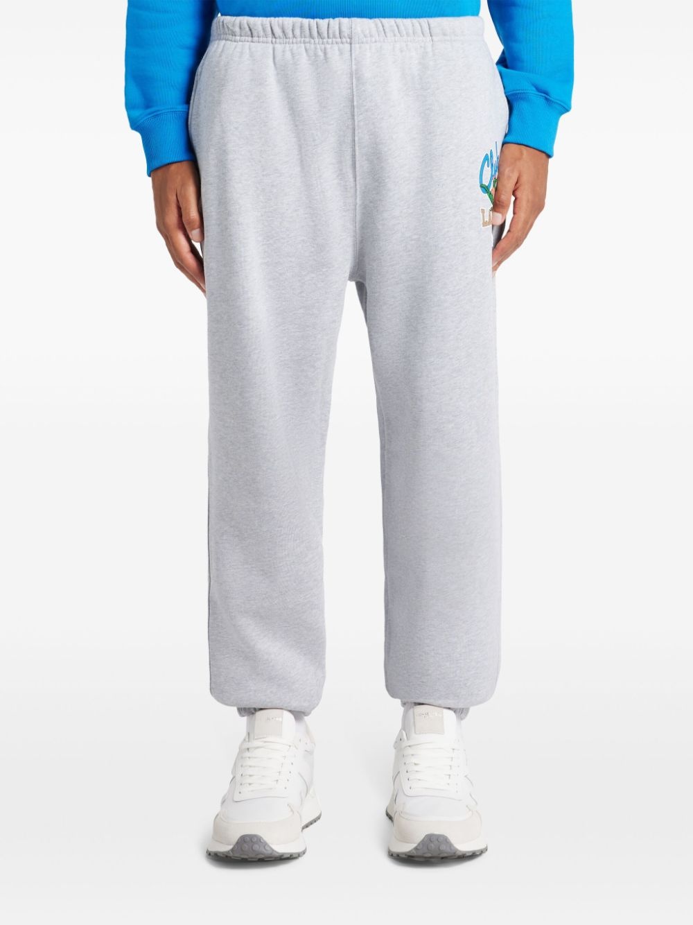 Iconic-print cotton track pants - 3