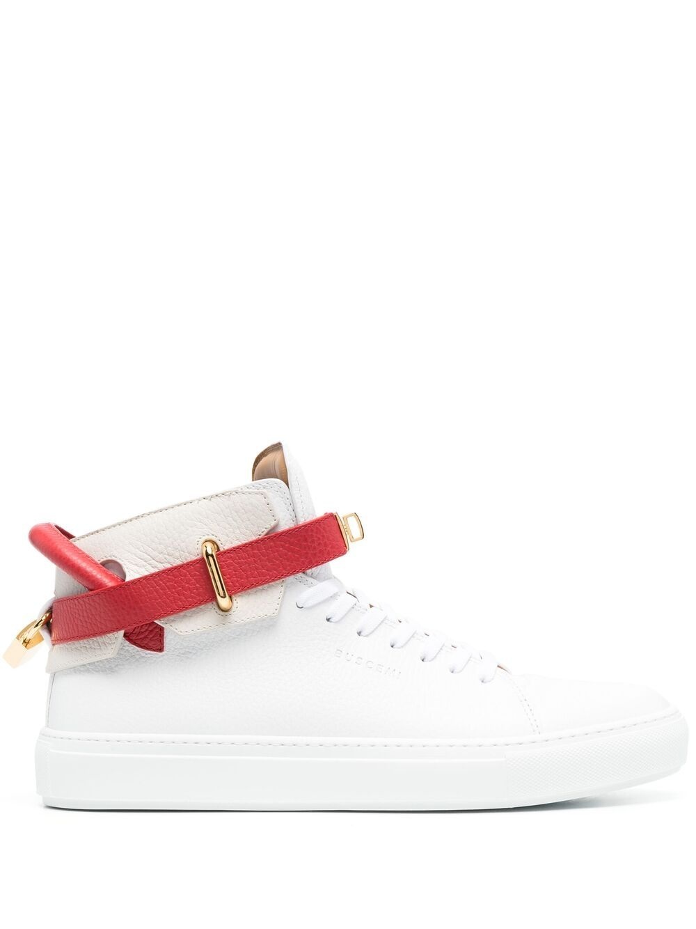 colour-block high top sneakers - 1