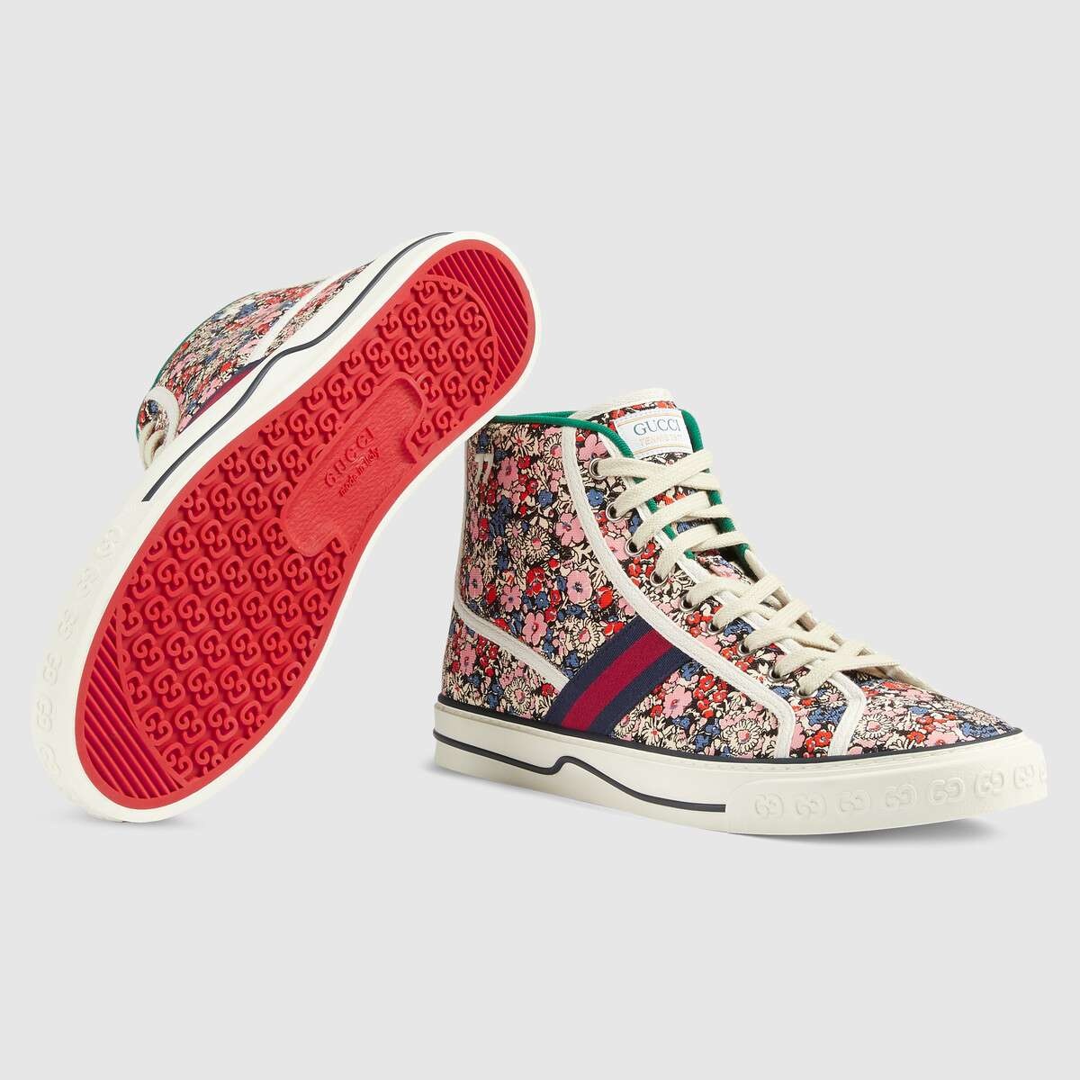 Men's Gucci Tennis 1977 Liberty London high top sneaker - 5