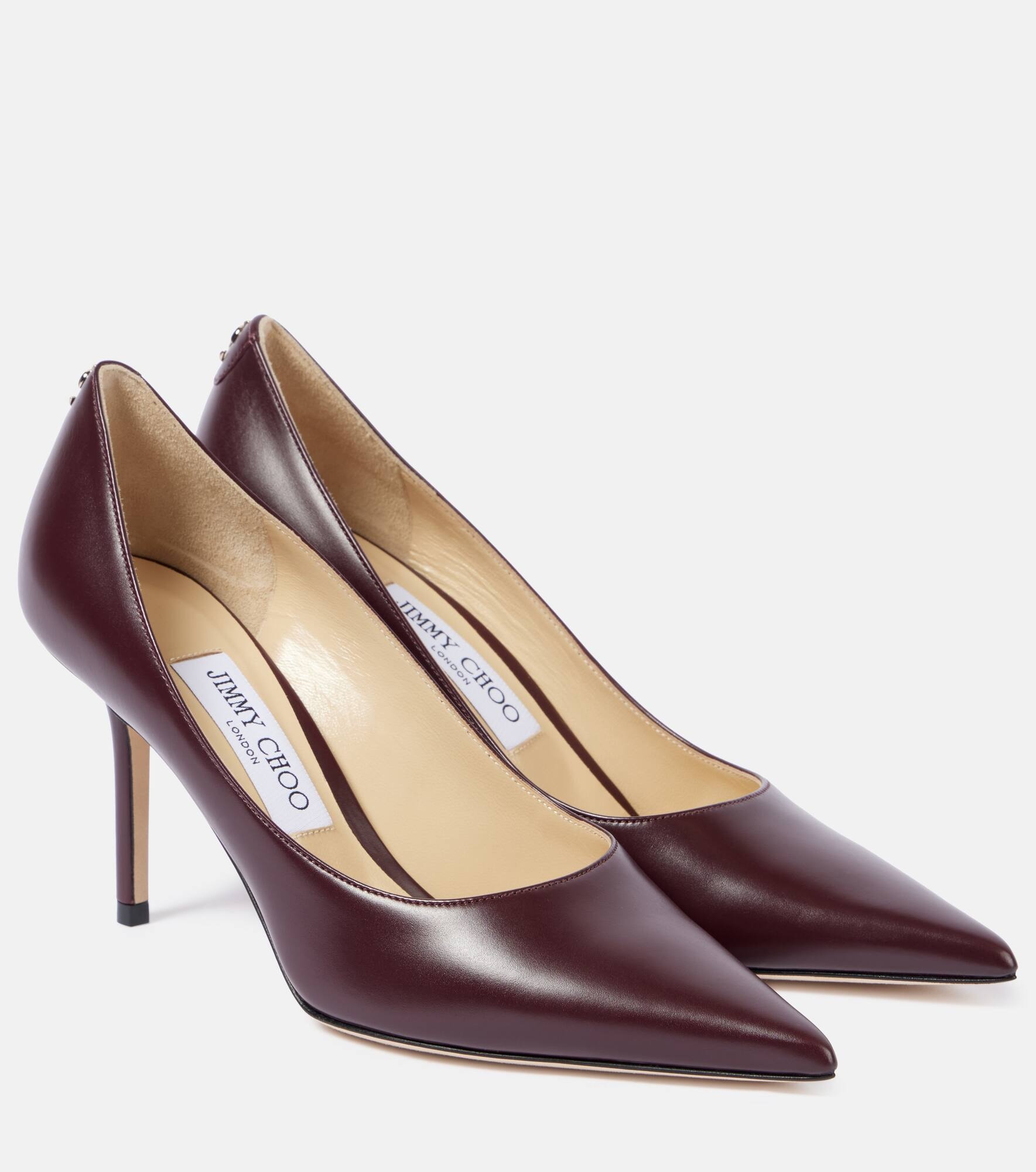 Love 85 logo leather pumps - 1