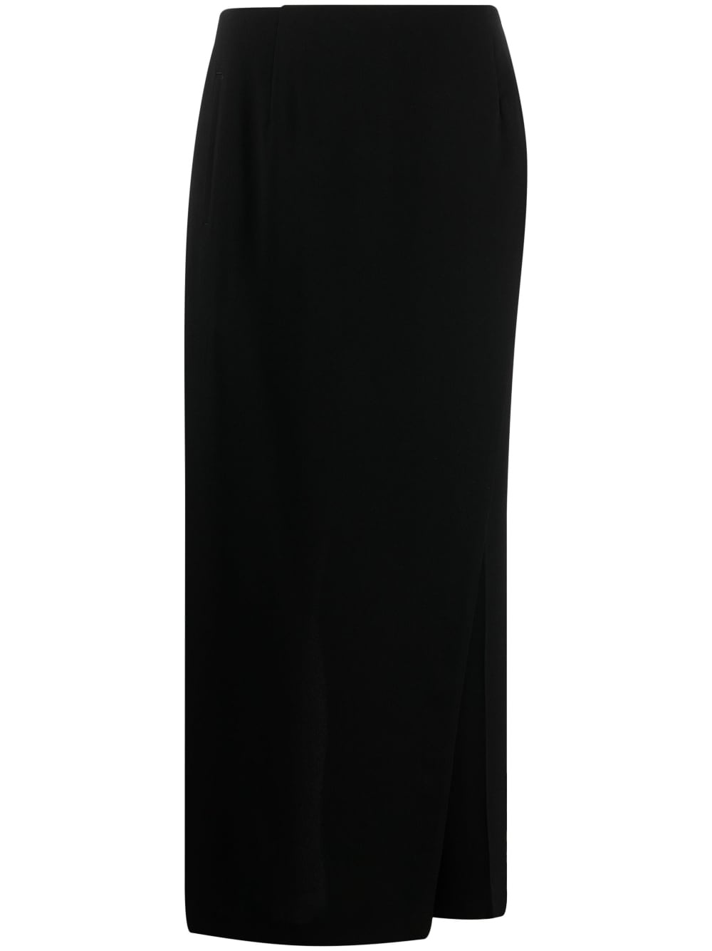 fitted-waistline long skirt - 1