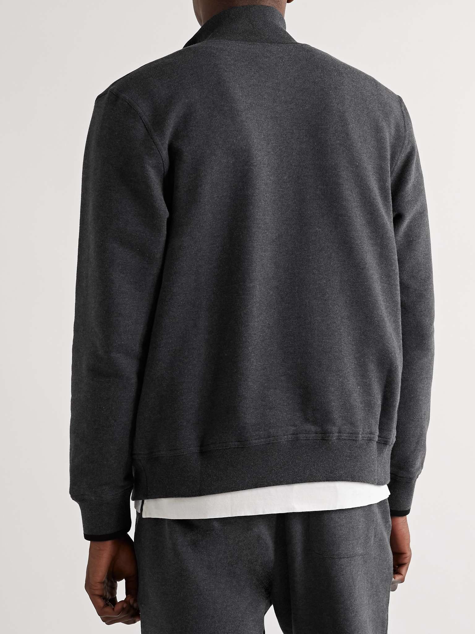 Cotton-Blend Jersey Zip-Up Sweatshirt - 4