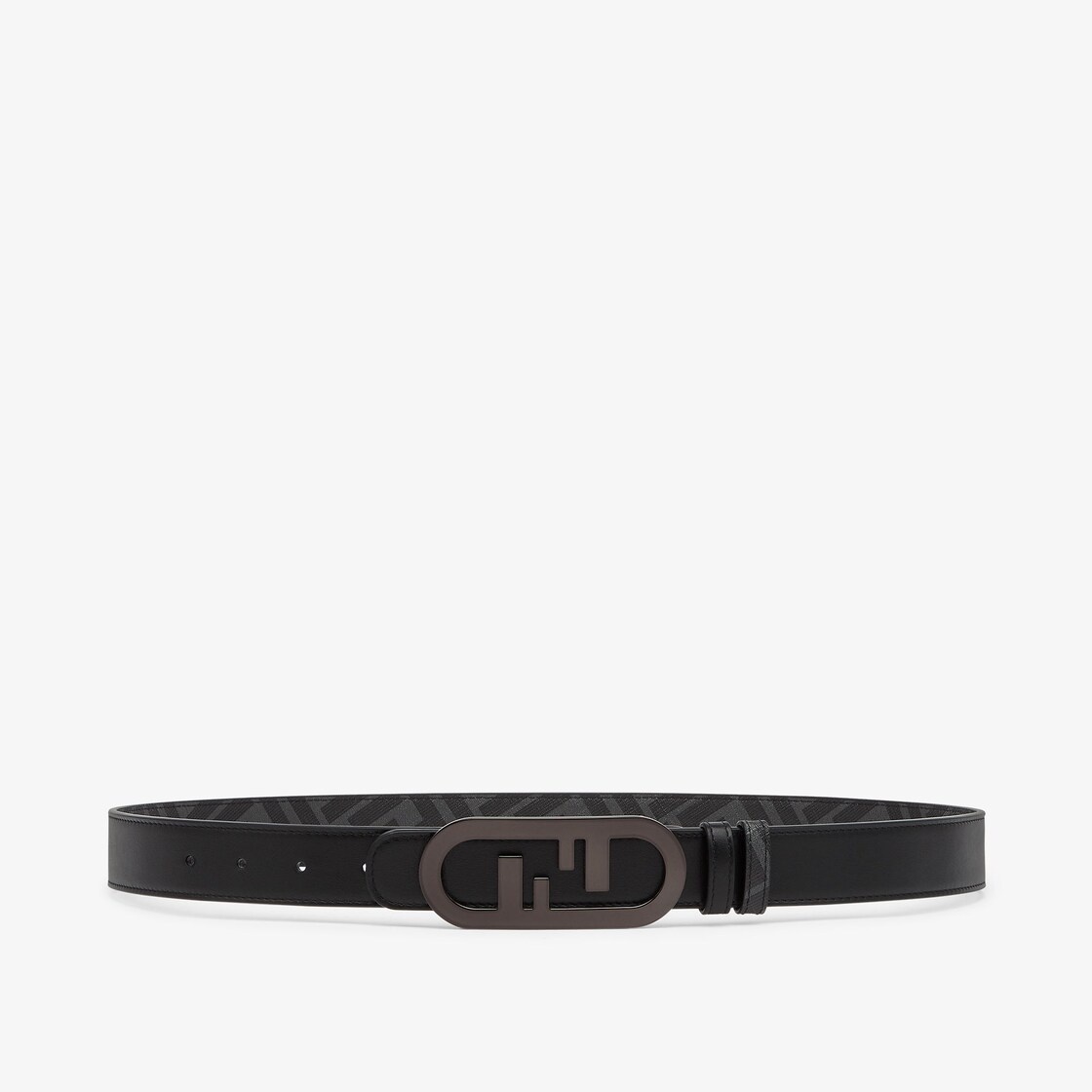 Black leather belt - 1