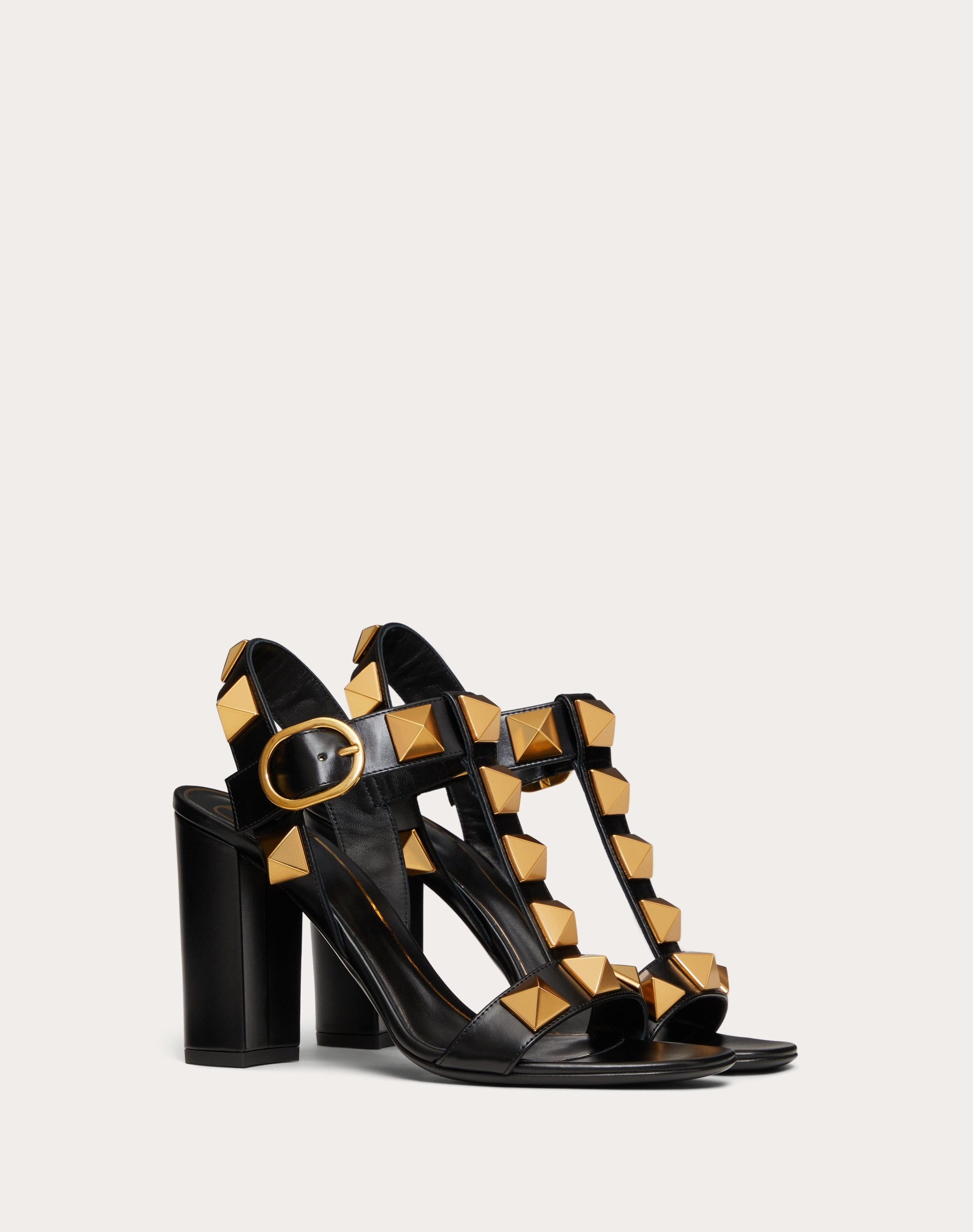 Valentino ROMAN STUD CALFSKIN SANDAL 90 MM | REVERSIBLE