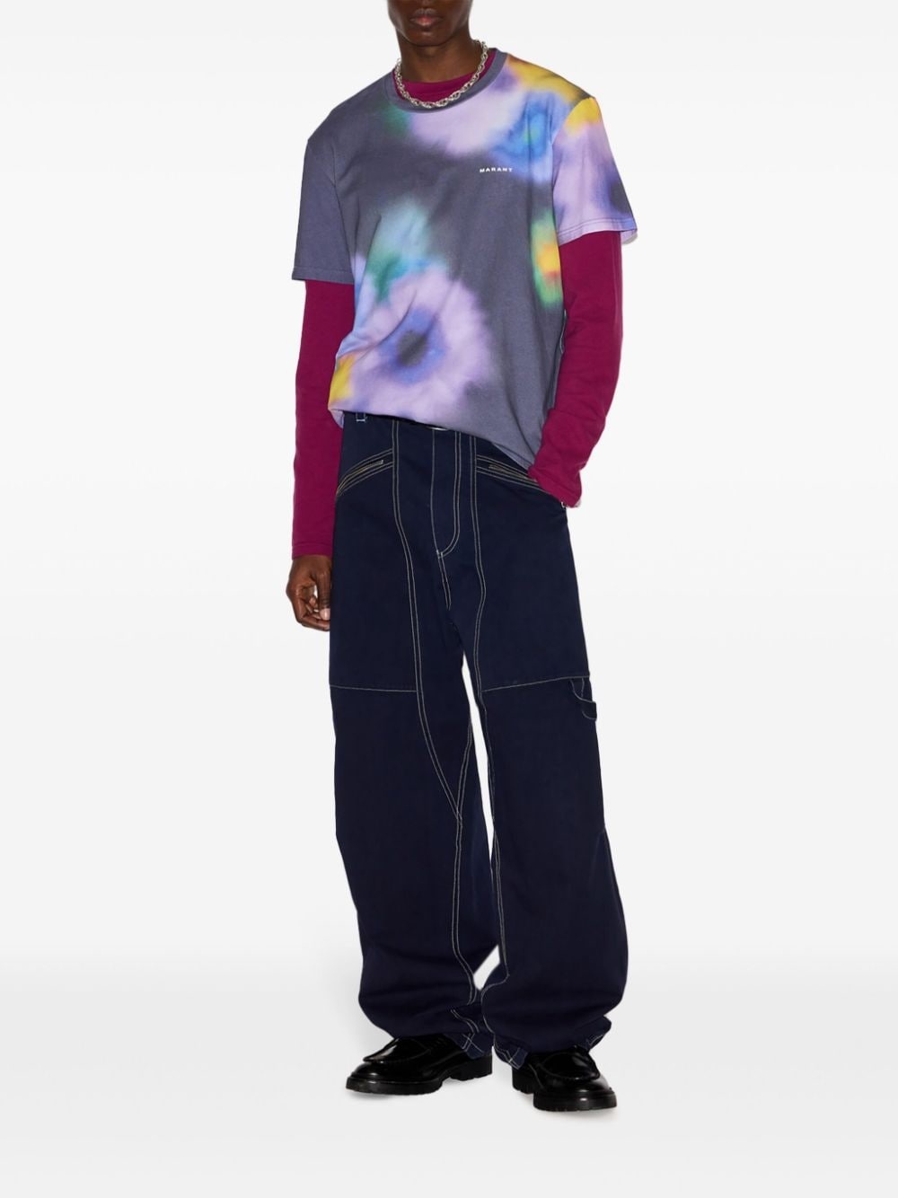 blur-effect logo-print T-shirt - 2