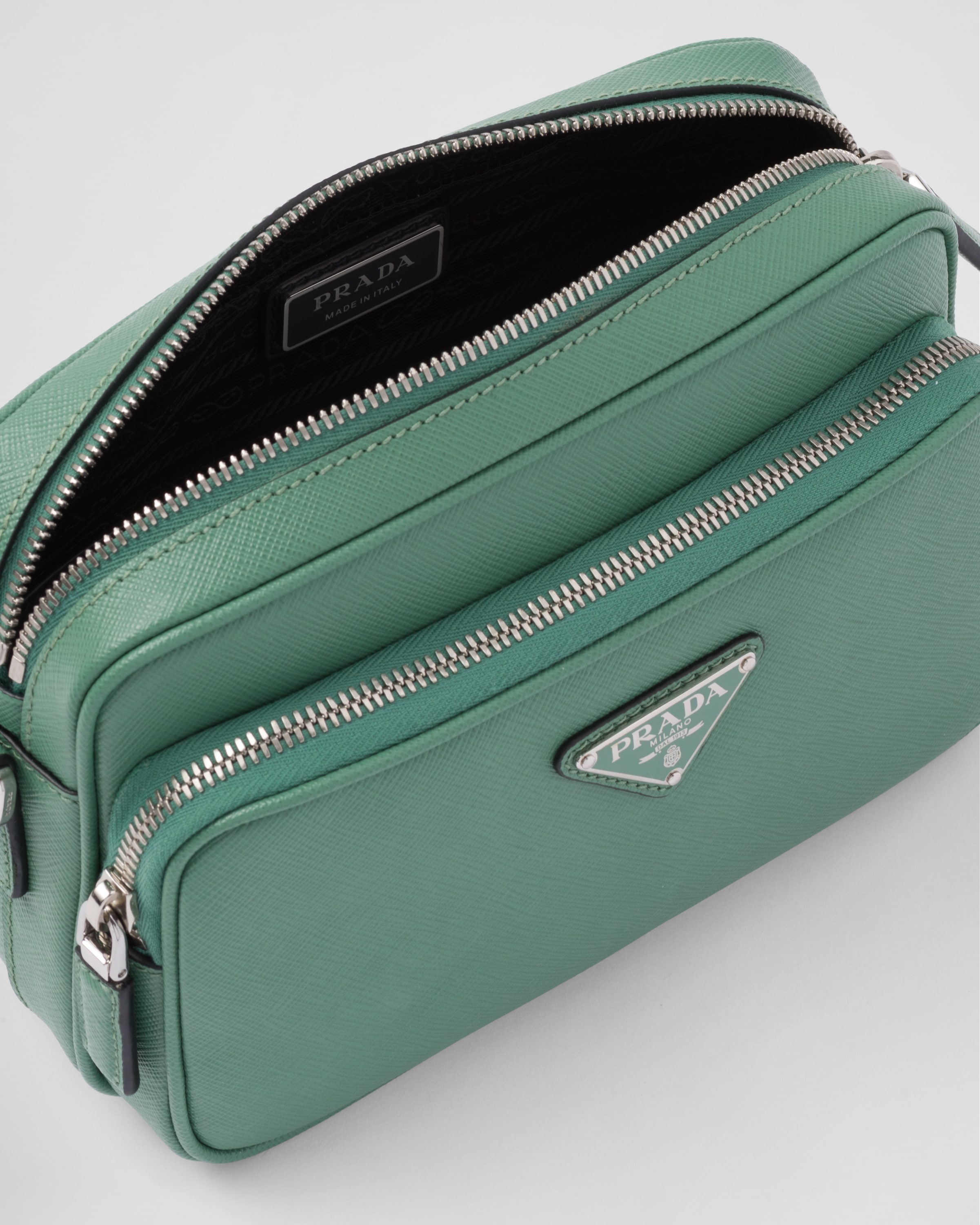 Saffiano leather shoulder bag - 5