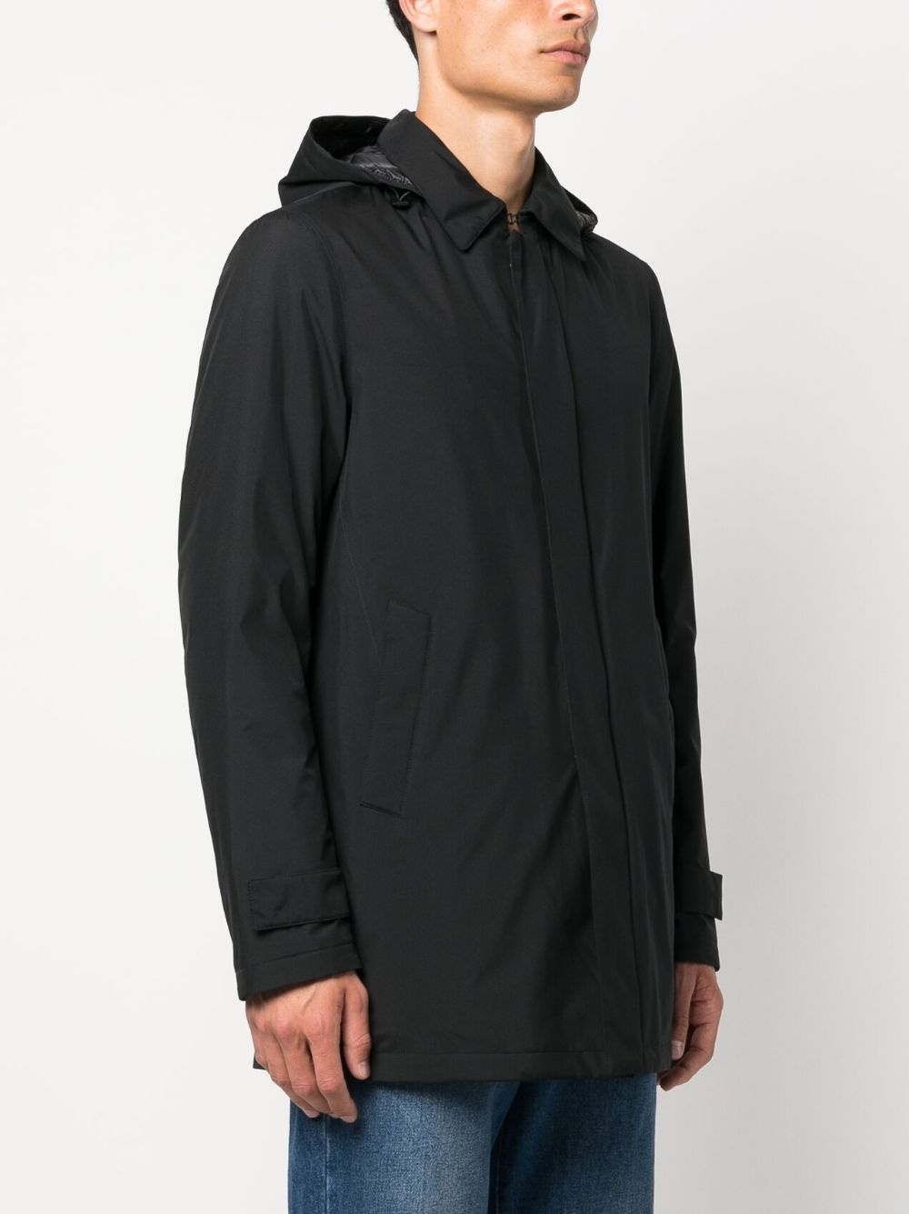 detachable-hood parka - 3