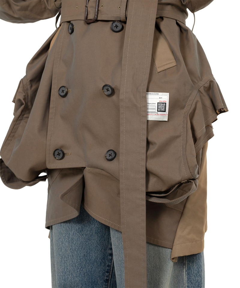 Reversed Front Trench Coat 10