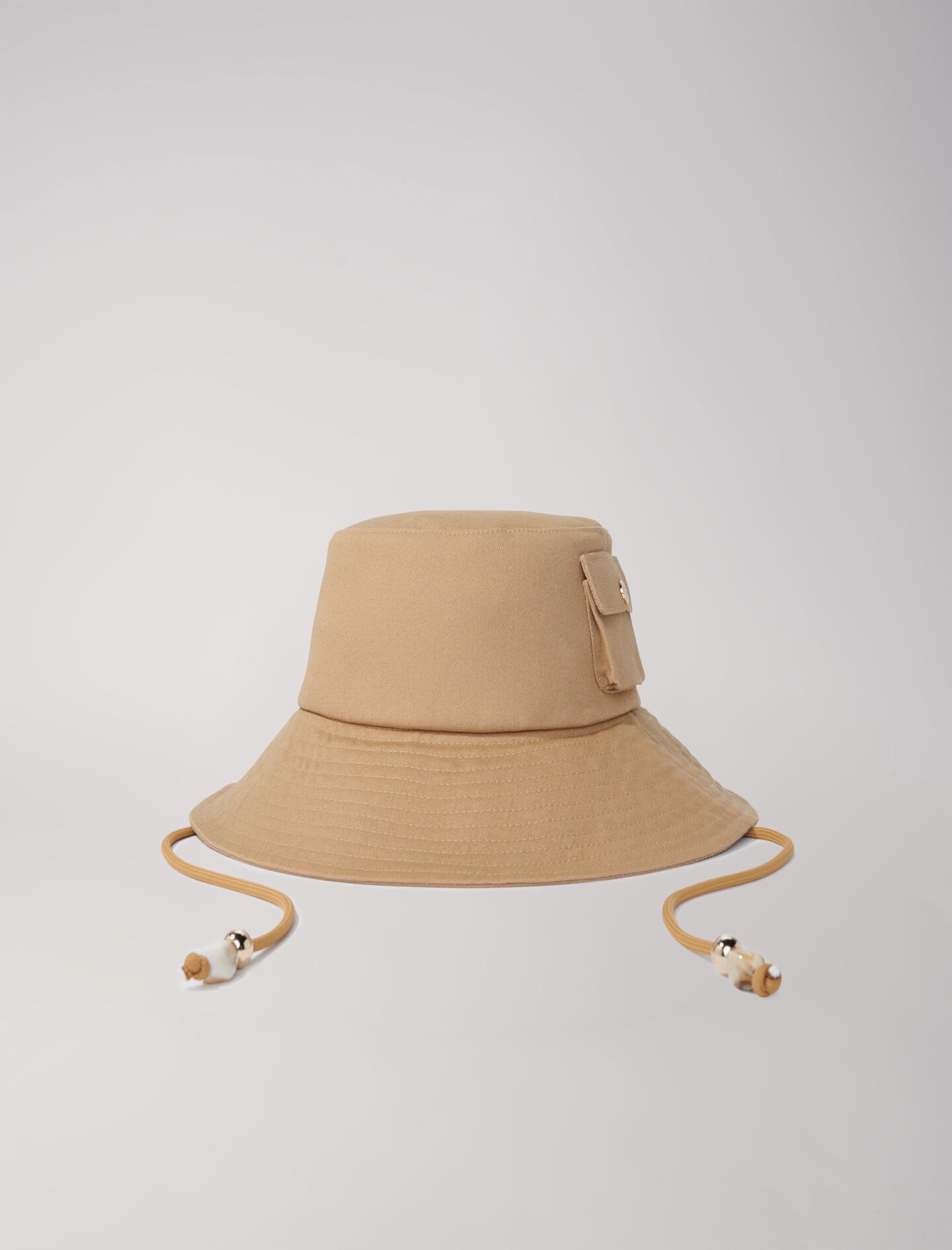 Beaded drawstring bucket hat - 6